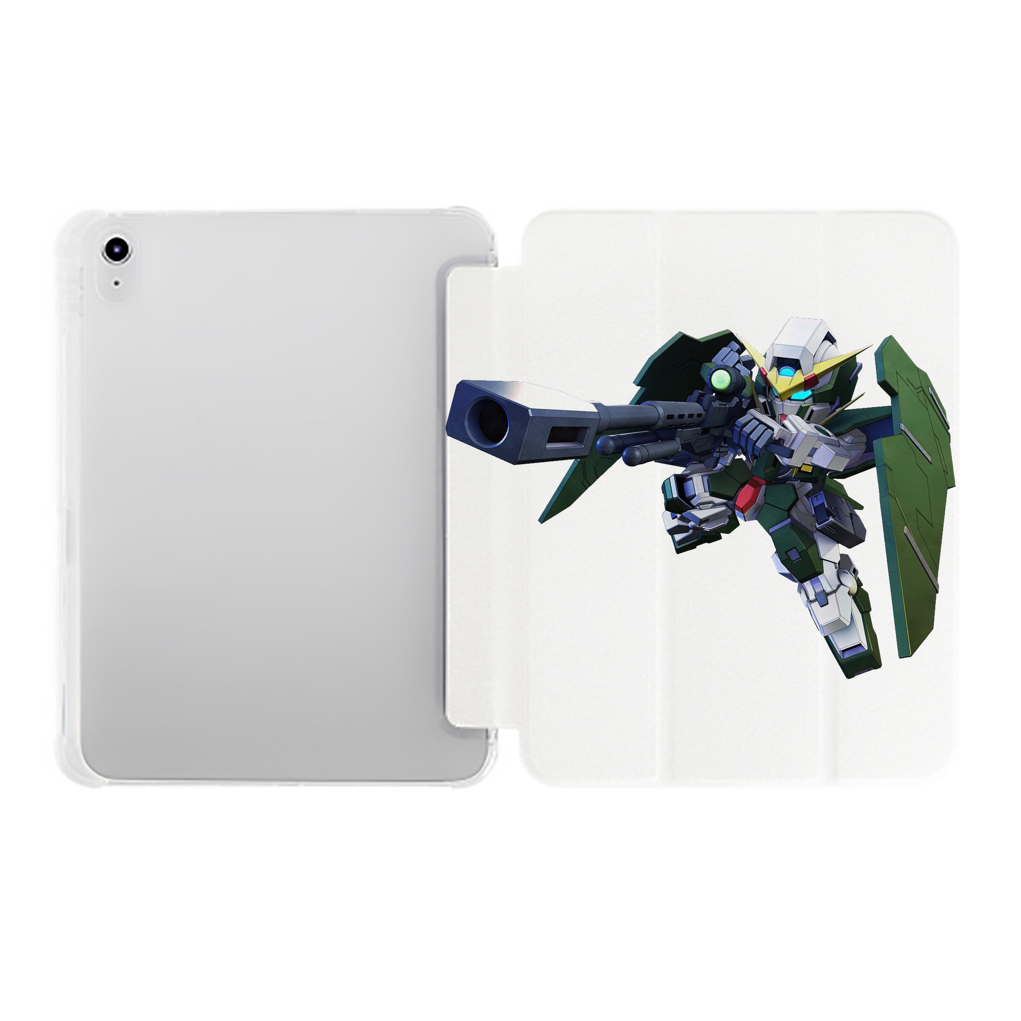 （画像用） 機動戦士ガンダム Mobile Suit Gundam IPad ケース ペン収納付き 三つ折りスタンド PUレザー×シリコン 対応機種9.5/10.5/10.9インチ
